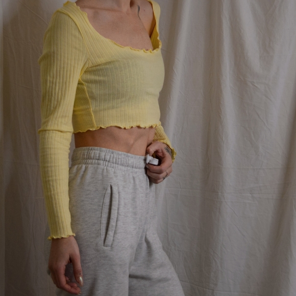 Crop top jaune pastel - Picture 6 of 8